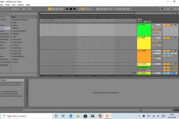 Vista de arreglos Ableton vista de arreglos
