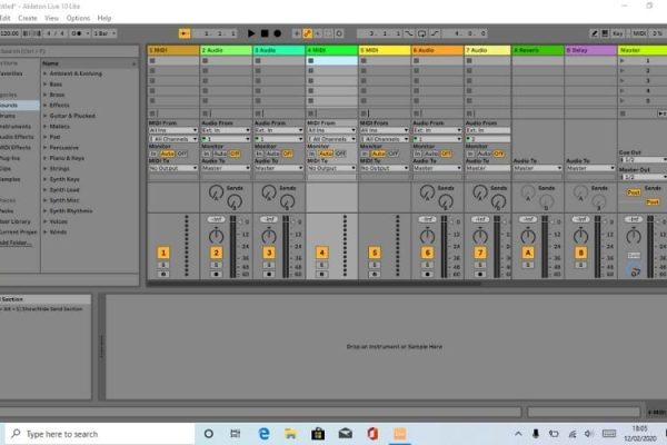 Vista de sesion Vista de sesión Ableton