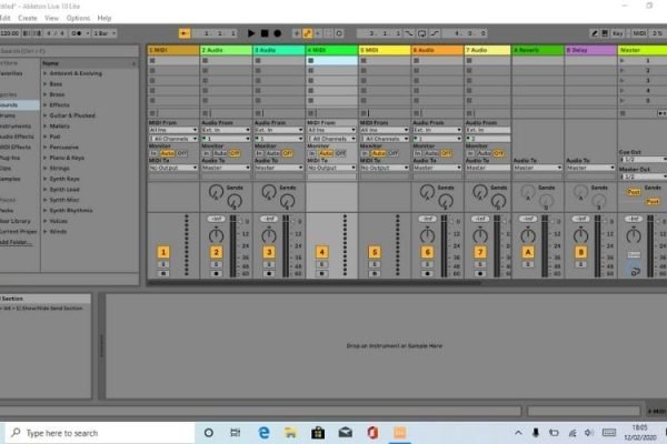 Vista de sesion Vista de sesión Ableton